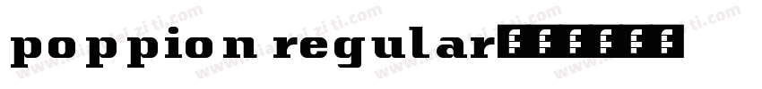 poppion regular字体转换